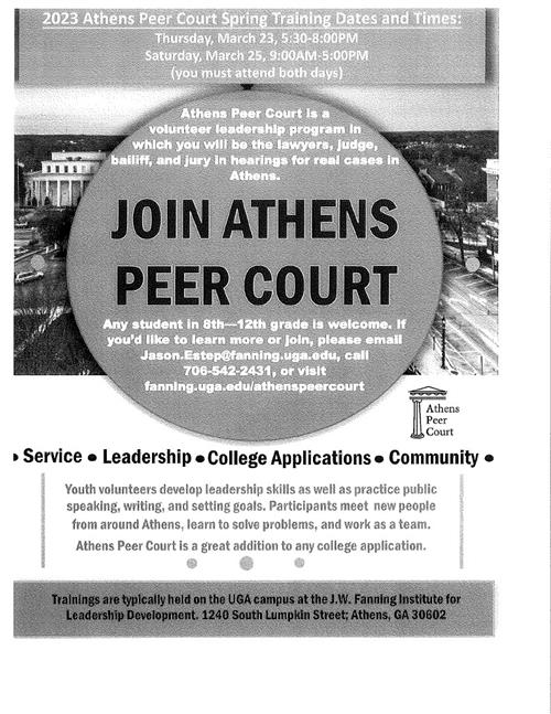 Join Athens Peer Court (Flier) 